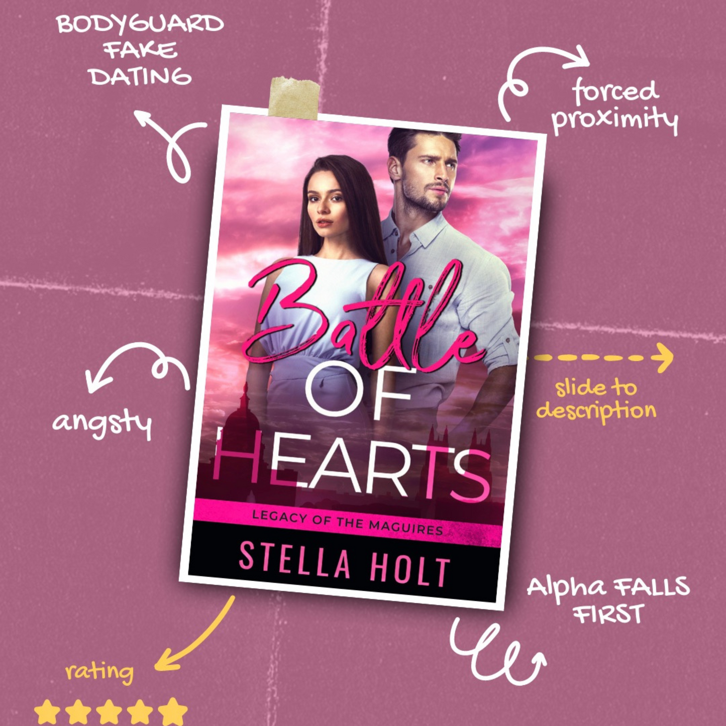 Battle of Hearts-A Forced Proximity/Bodyguard Love Story